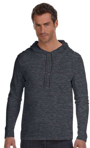 Anvil 100% Ring Spun Cotton Long Sleeve Hooded T-Shirt