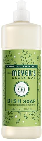 MRS. MEYER'S CLEAN DAY Liquid Dish Soap, Limited Edition Iowa Pine, 16 fl. oz