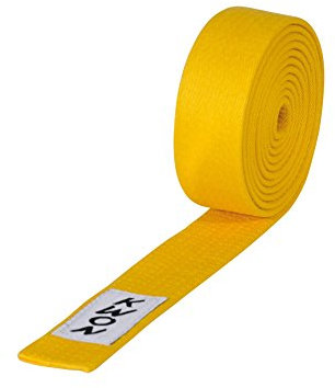KWON Budogürtel 4 cm breit 240 gelb