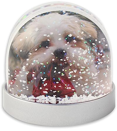 Snow Dome with Metallic Base (Grey Plastic)