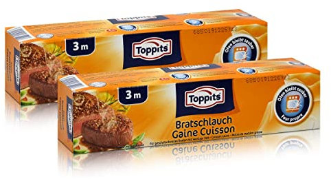 2x Toppits Aroma Bratschlauch 3 m - Ofen bleibt sauber