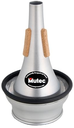 Mutec MHT145 Adjustable Cup Trumpet Mute – Handcrafted Aluminum Design with Removable Felt Liner for Customizable Tone, Free-Blowing Response & Precise Intonation – Made in USA