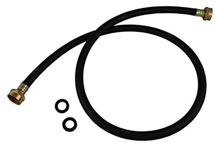 Plumb Pak PP850-7 Washing Machine Hose, 5 Ft, Female, Rubber, 5', Black