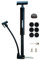 KITBEST Fahrradpumpe, Tragbare Luftpumpe Fahrrad Standpumpe Mini, Fahrrad Pumpe Handpumpe kleine alle Ventile für Presta/Schrader und Sport Ball, 130 PSI Mini Luftpumpe für Rennrad MTB BMX