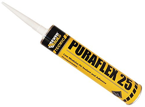 Everbuild Technic Puraflex 25 Low Modulus Polyurethane Sealant – Solvent Free – Black – 300ml