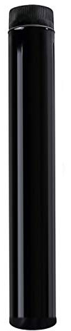 Wolfpack Tubo de Estufa Acero Vitrificado Negro Ø 100 mm. Ideal Estufas de Leña, Chimenea, Alta resistencia, Color Negro