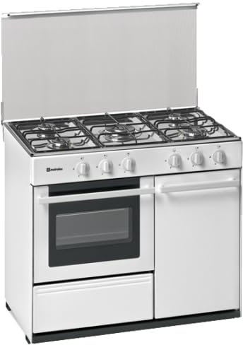 Meireles N 921 W Independiente Encimera de gas A Blanco - Cocina (Cocina independiente, Blanco, Giratorio, Frente, Encimera de gas, Acero inoxidable)