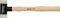 Schonhammer Kunststoff Ausbeulhammer Gummihammer Rückschlagfrei L 350 mm Ø 40 mm 430 g