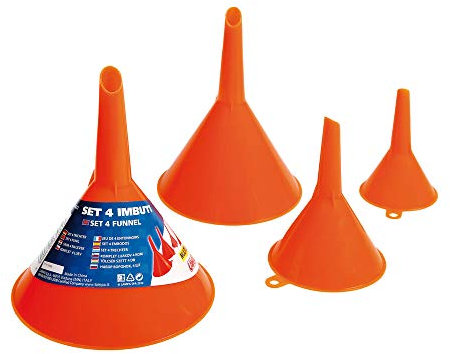 Lampa 40834 Trichter Set 50-75-100-120 mm, 4 Stück, Orange (Orange)