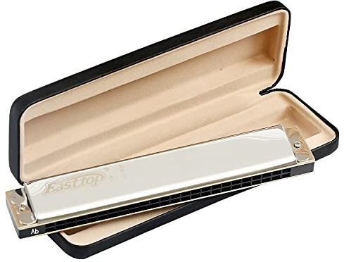 East Top 24 fori Tremolo Harmonica Key of Ab, armonica professionale per adulti, musicisti e studenti T2406