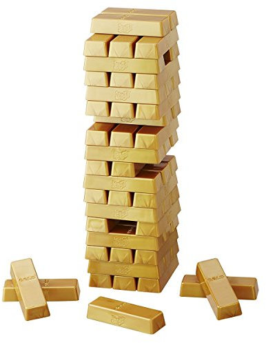 Hasbro Spiele B7430EU4 - Jenga Gold, Kinderspiel