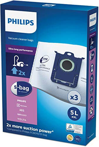 Philips FC8027/01 Einweg-Staubbeutel S-Bag Ultra Long Performance 5 l Volumen