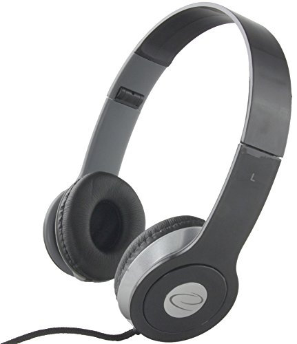 Esperanza EH145K Noir Circumaural Bandeau casque - Casques (Circum-aural, Bandeau, Avec fil, 3 m, Noir)
