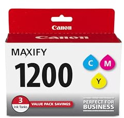 Canon MAXIFY PGI-1200 3Color Multi Pack Ink Compatible to MB2120, MB2720, B2020, MB2320, Cyan, Magenta, Yellow