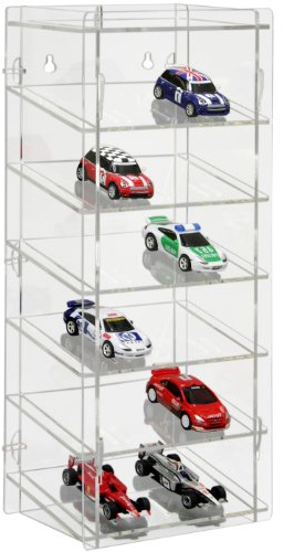 SORA Torretta espositiva per slot-cars in scala 1:43 con pannello posteriore trasparente
