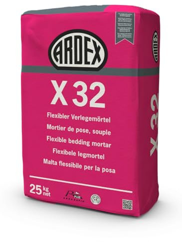 Ardex Mortier de joint Flexible x 32, 25 kg/Sac, Intérieur et Extérieur, Pierre Naturelle, Carrelage, Béton, Grès, Mastic Flexible, Sealant