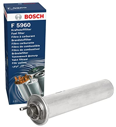 Bosch F5960 Car Gasoline Filter - Separates Particles from Fuel - Protects the Injection System