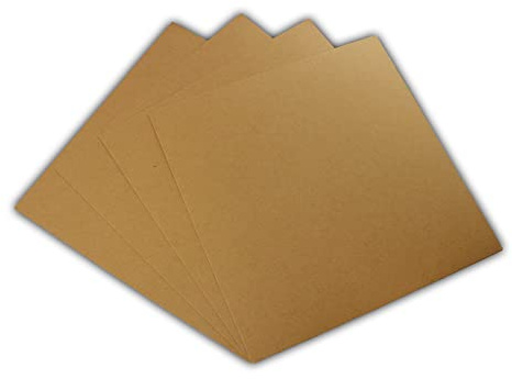 200 EcoSwift 12x12 Chipboard Cardboard Craft Scrapbook Material Scrapbooking Packaging Sheets Shipping Pads Inserts 12 inch x 12 inch Chip Board