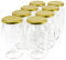 Wamat 900 ml Einweckgläser mit Deckel Gold Einmachgläser Vorratsgläser Einmachglas (Menge: 8 Stück)