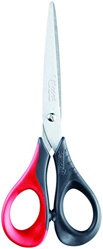 Maped Sensoft 3D - Tijeras (16 cm, anillas blandas, 12 unidades), colores surtidos