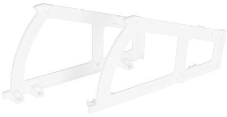Gedotec Kippbeschlag für Schuhschränke Schuhablage mit 1-Fach | Drehbeschlag Kunststoff weiß | Möbel-Scharnier zum Einbau in Schuh-Regal | 1 Stück - Schließ-Mechanismus für Schubladen & Türen