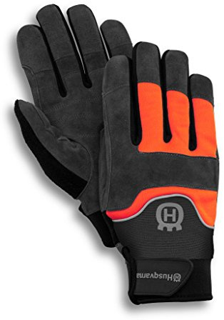 Husqvarna Technical Light Gartenhandschuhe Leder schwarz, Polyester, Orange