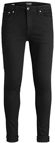 JACK & JONES Jjiliam Jjoriginal Am 009 Lid Vaqueros Skinny, Negro 014, 31W / 30L para Hombre