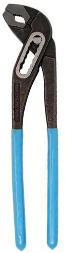 Dapetz ® 300mm 12 Water Pump Pliers, 50mm Wide Jaw Capacity, Plumbers Slim Jaw Waterpump Pipe Wrench Pliers with Quick Change Adjustable Plumbing Grips