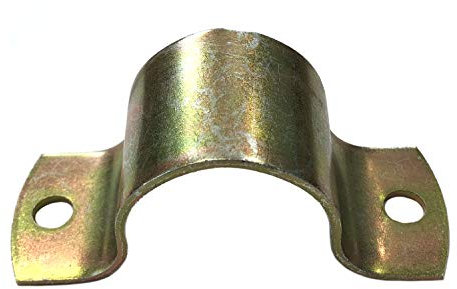 Abrazadera para tubo de 40 mm de diámetro, 1 pieza galvanizada amarilla