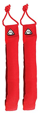 HQ Design - unterschiedliches hochwertiges Zubehör für 2-leiner / 3-leiner / 4-leiner Lenkdrachen und Lenkmatten (Lenkschlaufen, gefüttert (rot))