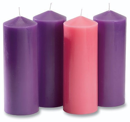 Morado vela calendario de adviento Set