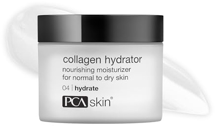 PCA SKIN Hydrating Collagen Cream for Face, Collagen Hydrator Night Cream, Hydrates and Firms Dry Mature Skin, Made with Shea Butter, Olive Fruit Oil, and Sweet Almond Fruit Extract, 1.7 oz Tub
