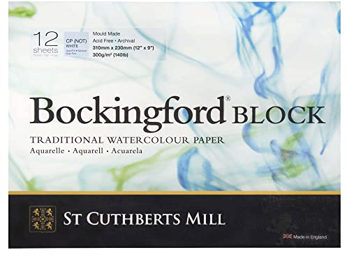 Bockingford Wc Block 140Lb Cp 9X12 White