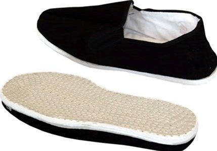 Men's Martial Art Kung Fu Tai Chi Cotton Sole Canvas Shoes 8 Black