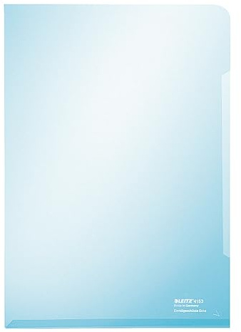 Leitz 41530035 - Paquete de 100 carpetas (A4, PVC), color azul
