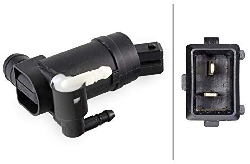 HELLA 8TW 010 958-001 Waschwasserpumpe, Scheibenreinigung - 12V - elektrisch - Dualpumpe