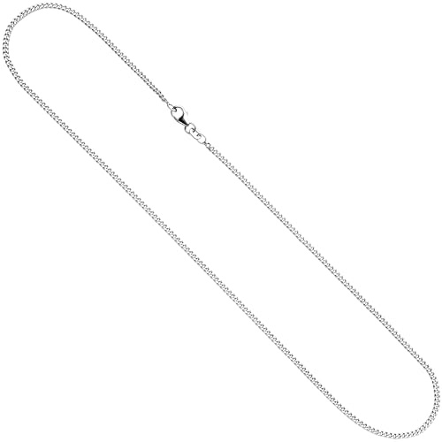 Jobo Damen Panzer-Kette aus 925 Sterling Silber 2,5 mm 45 cm