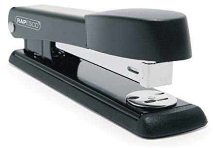 Rapesco R54500B2 Germ-Savvy Antibakteriell, Marlin Vollstreifen-Metallhefter, Schwarz