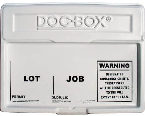 DHR Industries Permit Posting Box White 10102