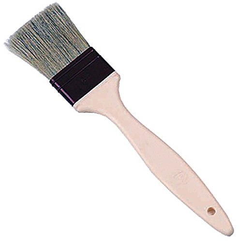 Matfer E444 Pastry Brush Natural Flat Bristles, 60 mm Long | Professional pastry brush offers commercial suitability for glazing, with secure bristles that resist shedding.