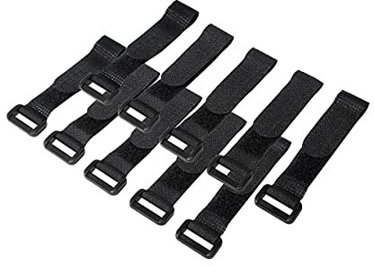 LogiLink KAB0056, Fascette Fermacavo, lunghezza 20x150 mm, Nero,set da 10 pezzi