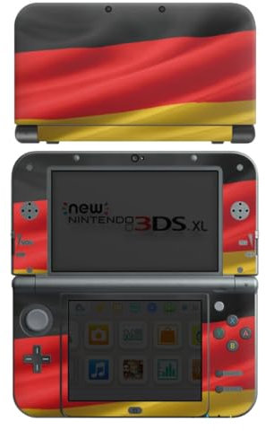 Skin kompatibel mit Nintendo New 3DS XL Folie Sticker Flagge Deutschland Flaggen