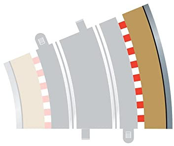 Randstreifen, außen, für Kurve, Radius 3, 22,5°, 4 Stück