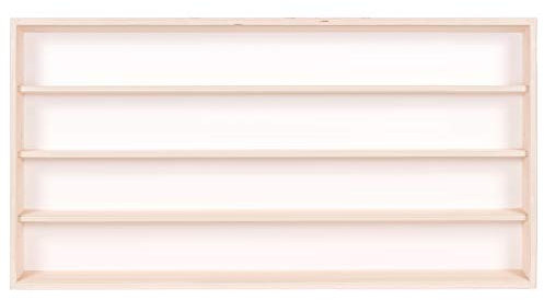 Alsino Setzkasten Sammlervitrine mit Nuten V-70.4a Vitrine Spur HO & N, Regal H0 70 cm