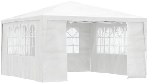vidaXL Professionellt partytält med väggar 4x4 m vit 90 g/m²