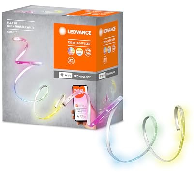 Ledvance Smart WiFi Flex 2M, Silikon, 8,5 W, Weiß, 4058075665903