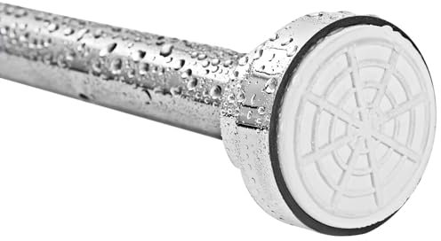 PetHot Shower Curtain Pole, 65-100 cm Stainless Steel Net Curtain Rod, Adjustable Shower Curtains Rail Spring Tension Rod Extendable Telescopic Curtain Rod Tension Pole Net Voile