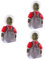 Toyvian 3 Stück Spukpuppen Chucky-Puppen Kunststoff-Halloween-Requisiten Neuartiges Spielzeug