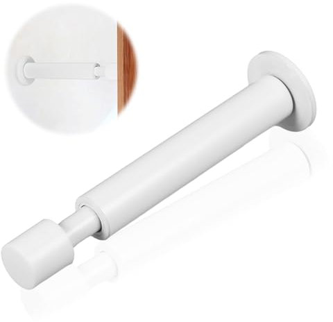 EUIOOVM Mounted Door Stoppers, Spring Door Stop, Wall Mounted Adjustable Metal Door Stopper Heavy Duty Sound Dampening Door Bumpers for Home Office Use