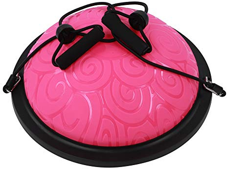 Balanserande halvbollstränare med stabilitetsbalansbräda, PVC tjock yoga pilates fitnessutrustning halv kupol pilates yoga balansboll tränare för yoga träning 46 x 46 x 20 cm